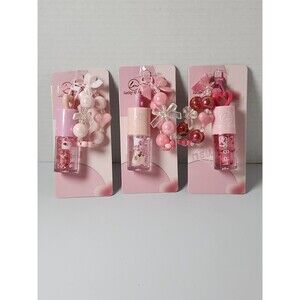 Lot Of 3 Lucky Model Lipgloss With Bracelets